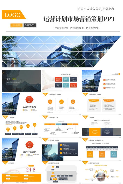 商务运营计划市场营销策划PPT指南